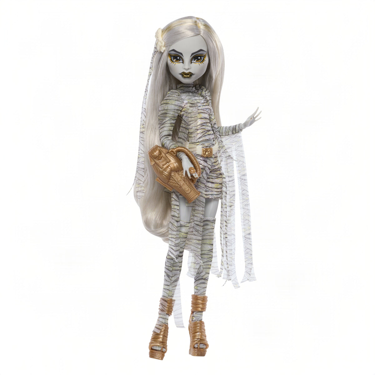 Monster High X Universal Monsters The Mummy Collector Doll With Wrap Dress & Sarcophagus Purse
