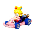 Hot Wheels Mario Kart Vehículo de Juguete Baby Peach Pipe Frame