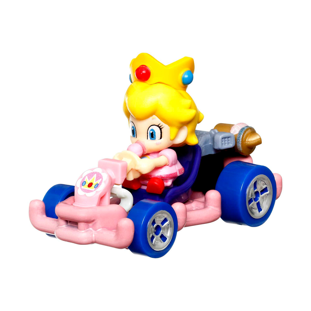 Hot Wheels Mario Kart Vehículo de Juguete Baby Peach Pipe Frame