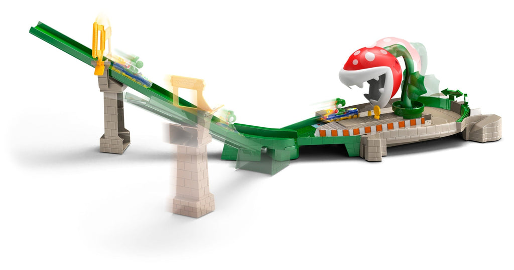 Hot Wheels Mario Kart Pista de Brinquedo Piranha Plant