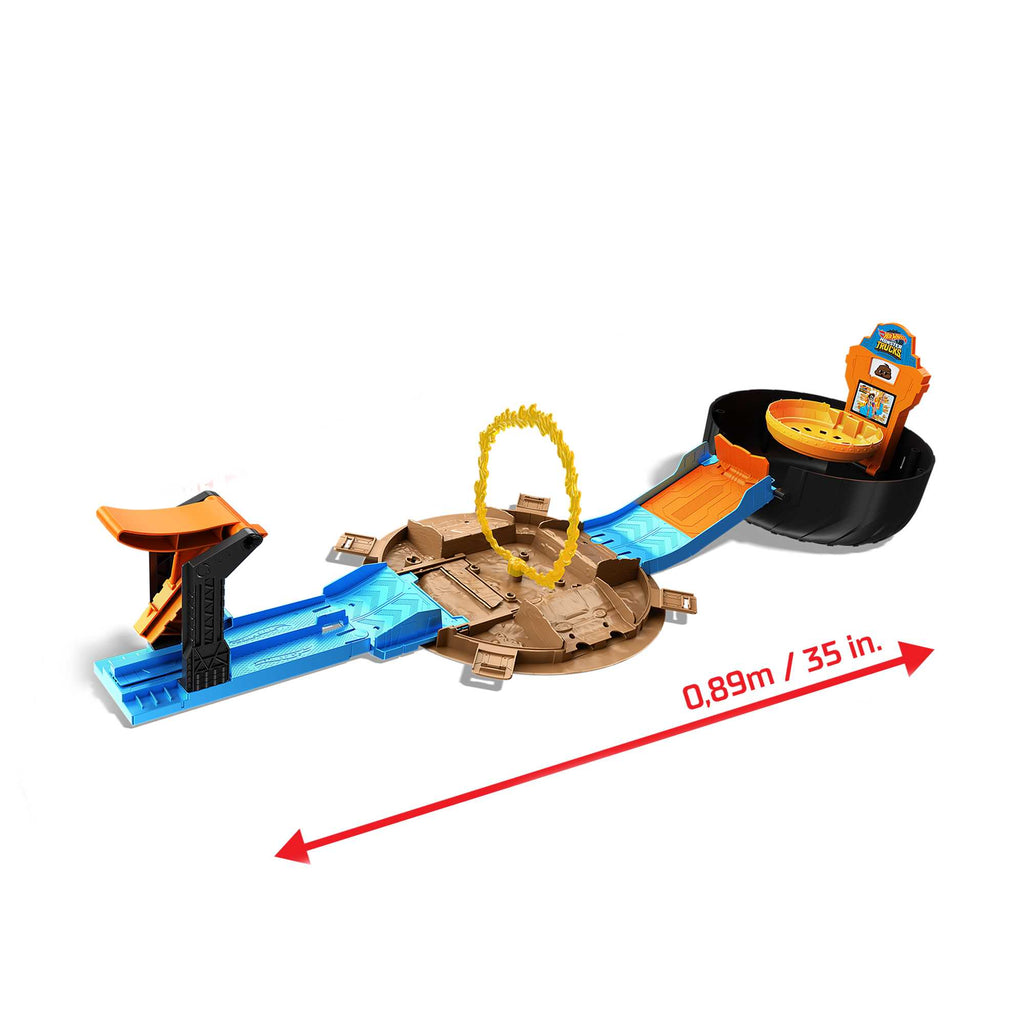 Hot Wheels Monster Trucks Stunt Tire Playset, Gift For Kids 4 To 8 Years Old