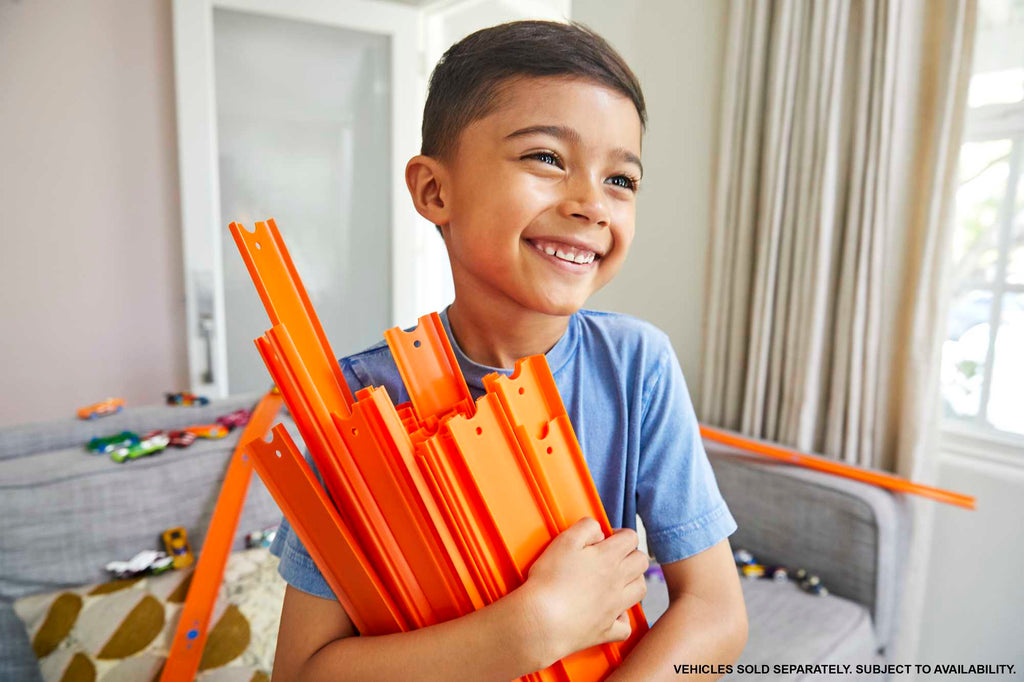 Hot Wheels Track Builder Straight Track With Car