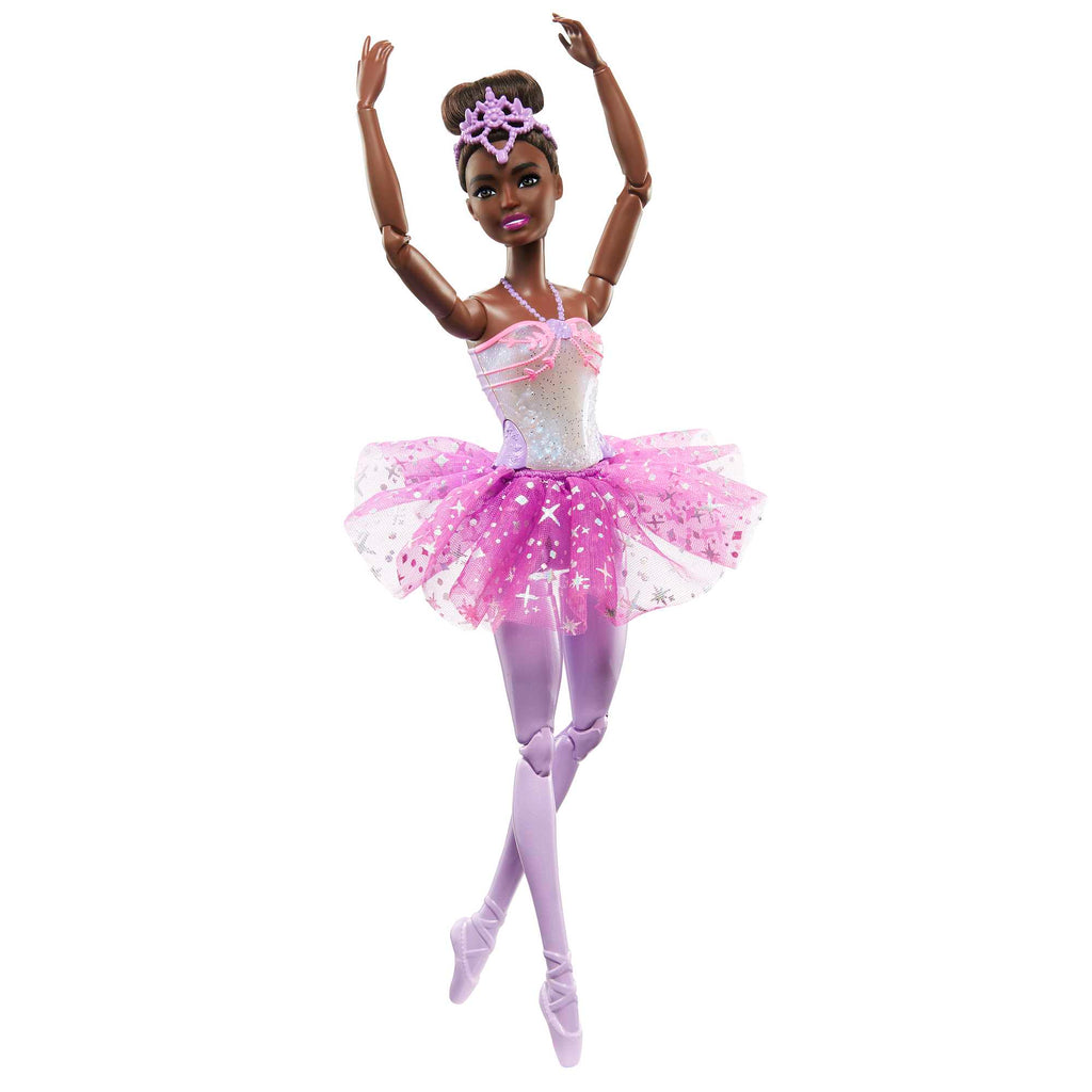 Barbie Dreamtopia Twinkle Lights Ballerina Doll, Brunette With Light-Up Feature, Tiara And Tutu