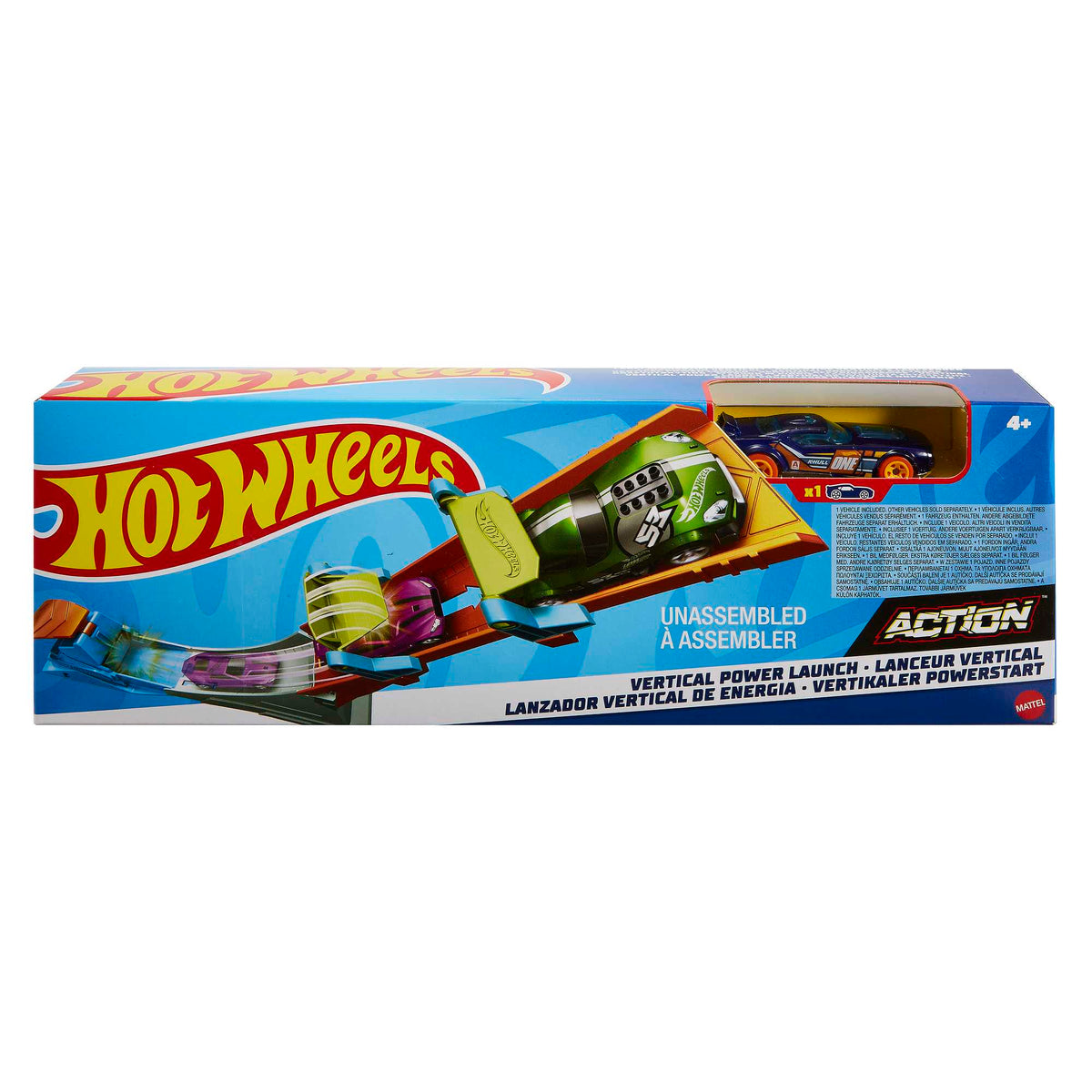 Hot Wheels Action Pista de Juguete Acrobacias Lanzador Vertical