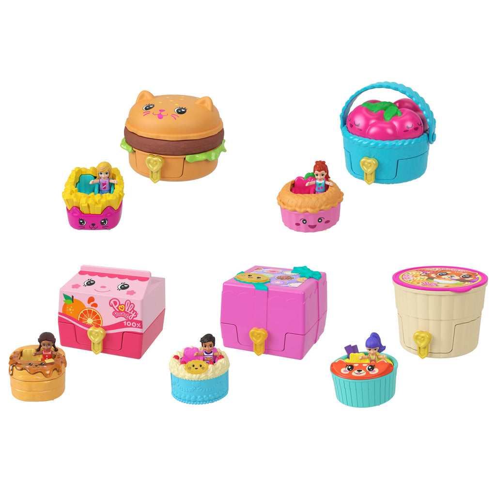 Polly Pocket  Tiny Take Out Reveal  Assortiment, Thème Alimentaire