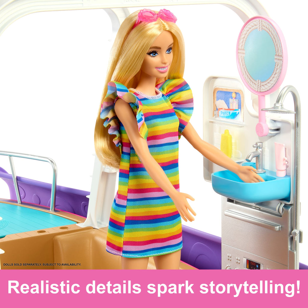 Barbie Dream Boat Playset With Pool, Slide And 20+ Accessories
