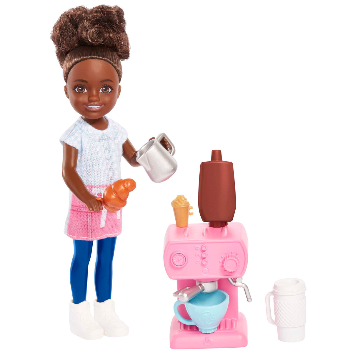 Barbie® Chelsea Poupée Chelsea Peut Être… Barista, Poupée et Acc.