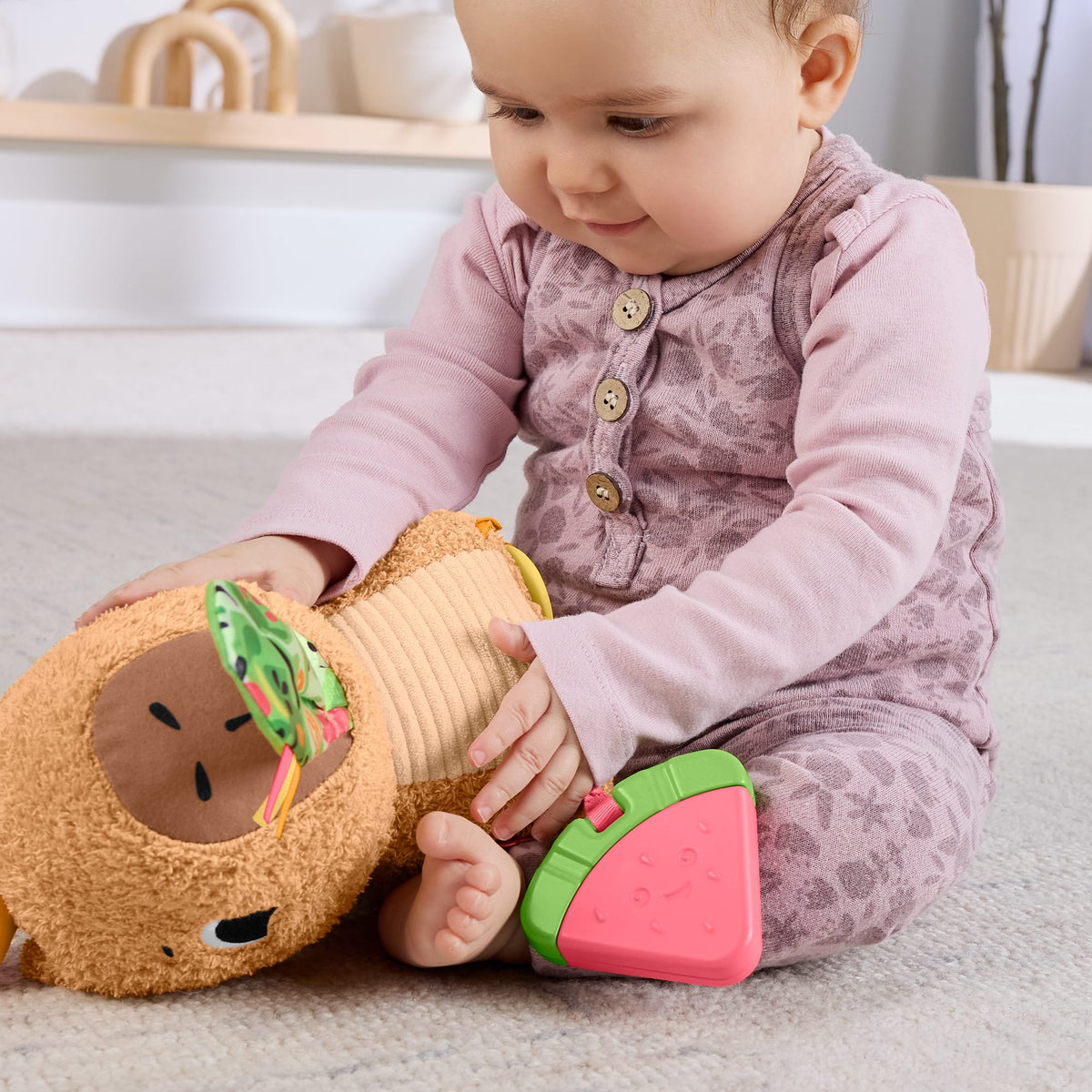Fisher-Price Baby Brinquedo para Bebês capivara estímulos e jogo
