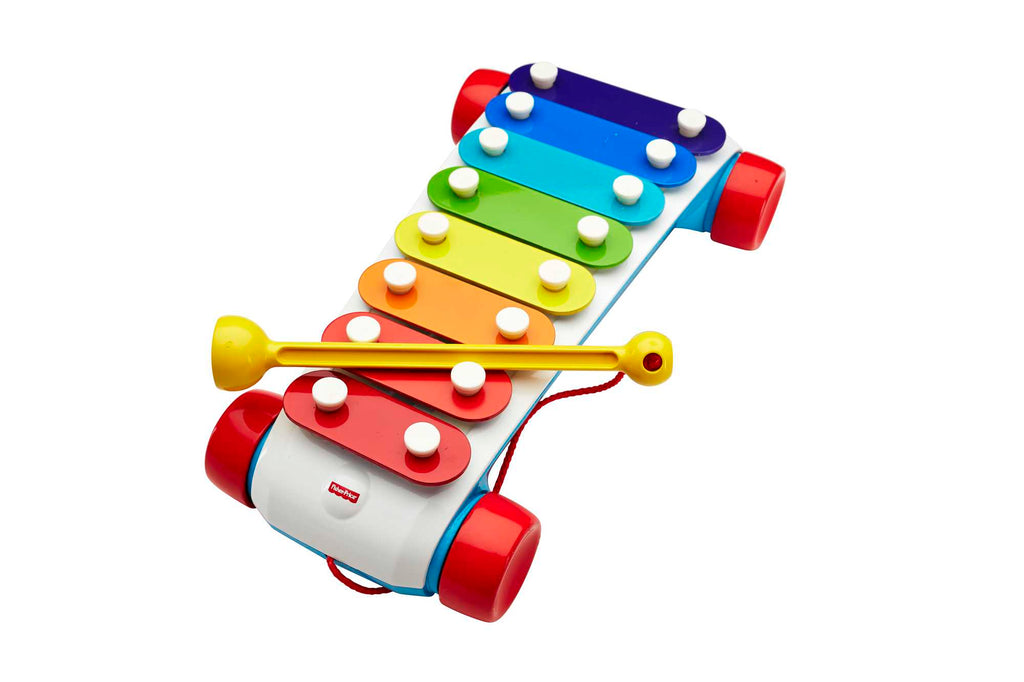 Fisher-Price Classic Xylophone Toddler Pretend Musical Instrument Pull Toy