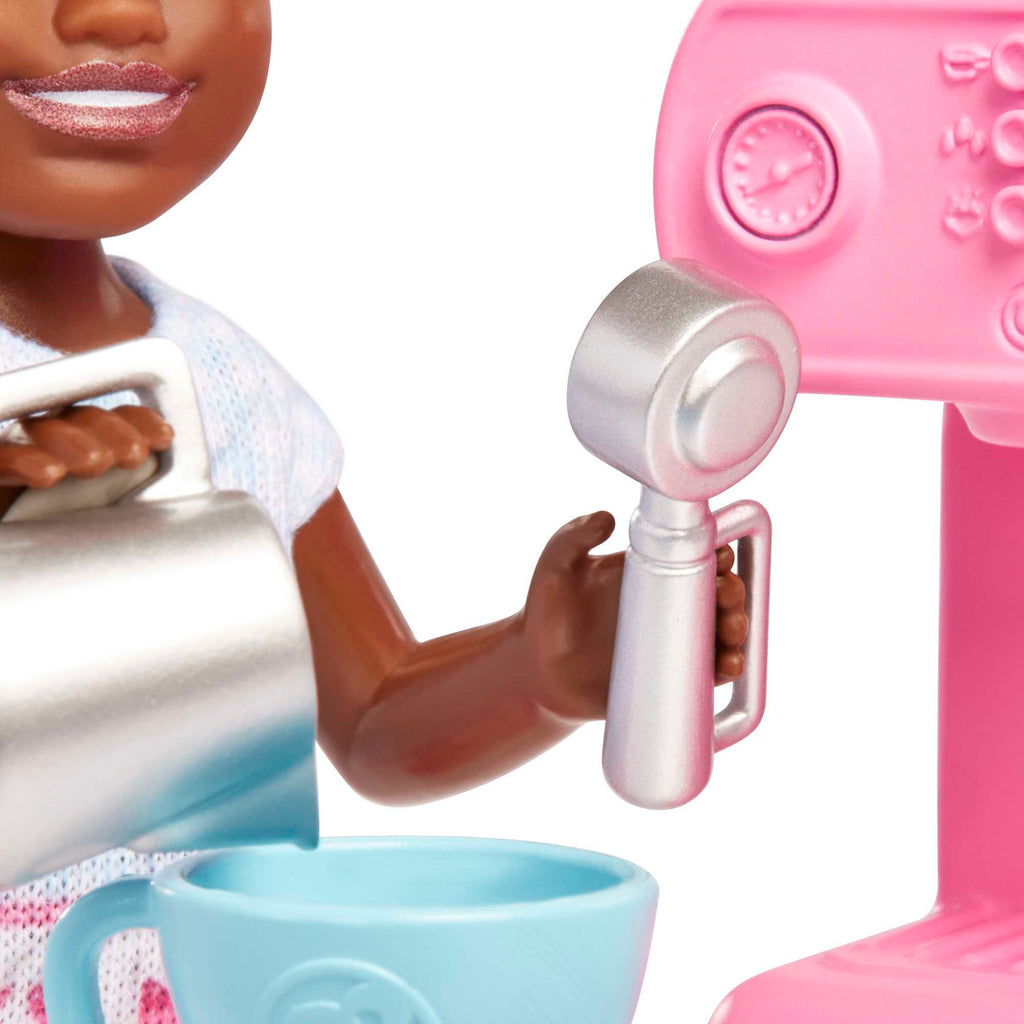 Barbie Toys, Chelsea Doll And Accessories Barista Set, Can Be Small Doll