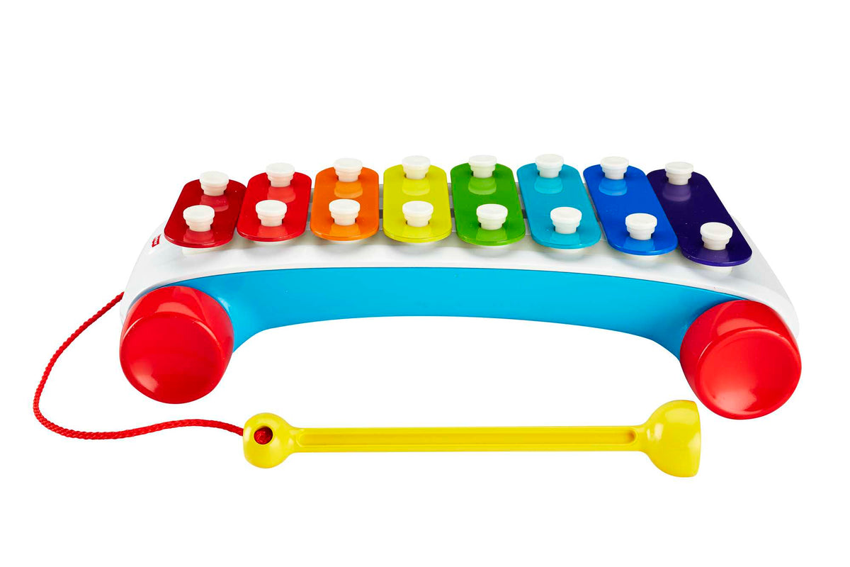 Fisher-Price Classic Xylophone Toddler Pretend Musical Instrument Pull Toy