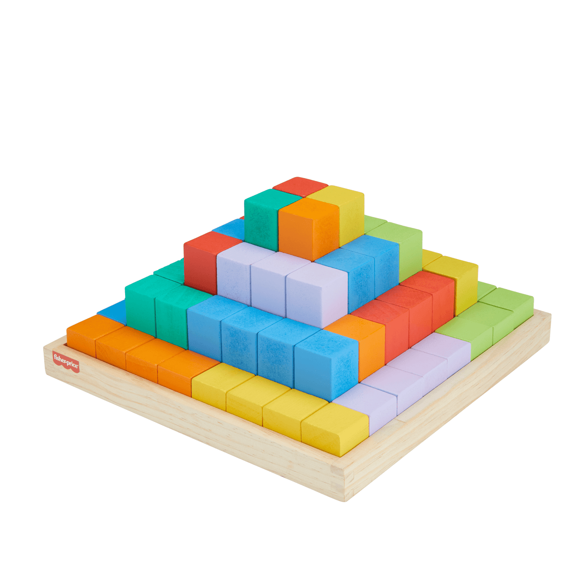 Fisher-Price Brinquedo para Bebês Pirâmide de Blocos de Madeira