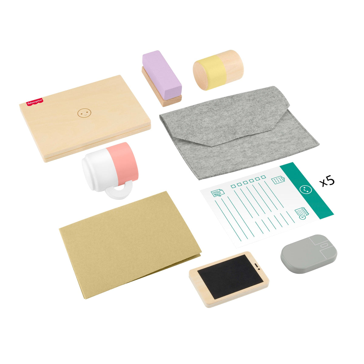 Fisher-Price Juguete para Bebés Kit Home Office de Madera
