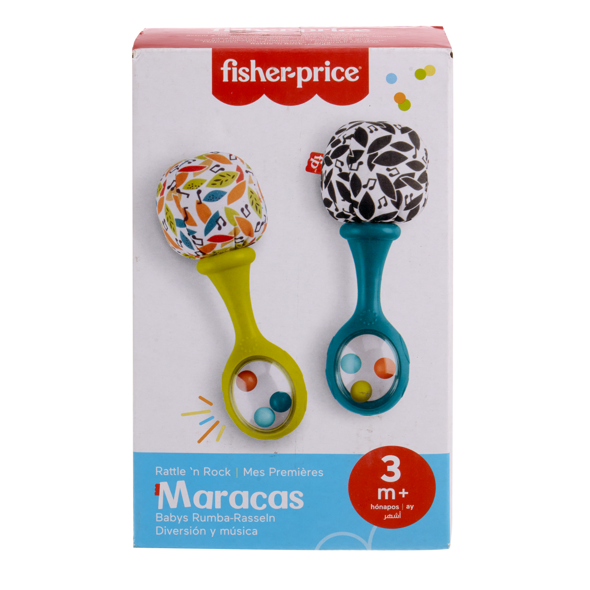 Fisher-Price Baby Fisher-Price Maracas Azuis Diversão e Música