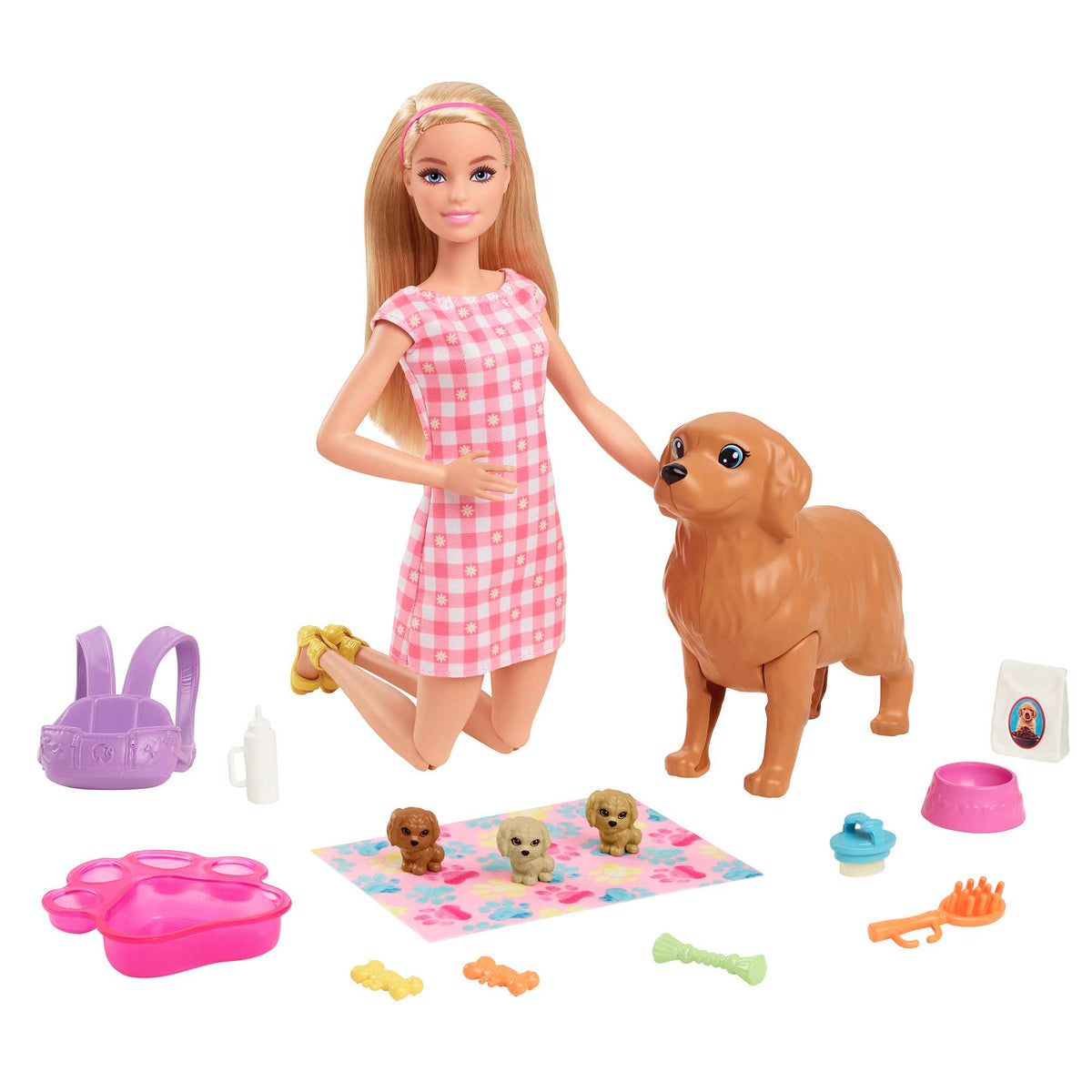 Barbie Doll And Pets