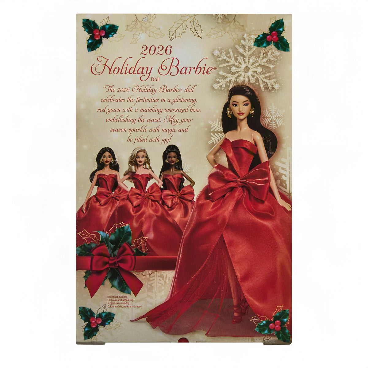 Barbie-Poupée Barbie Joyeux Noël 2026-Avec Emballage de Présentation