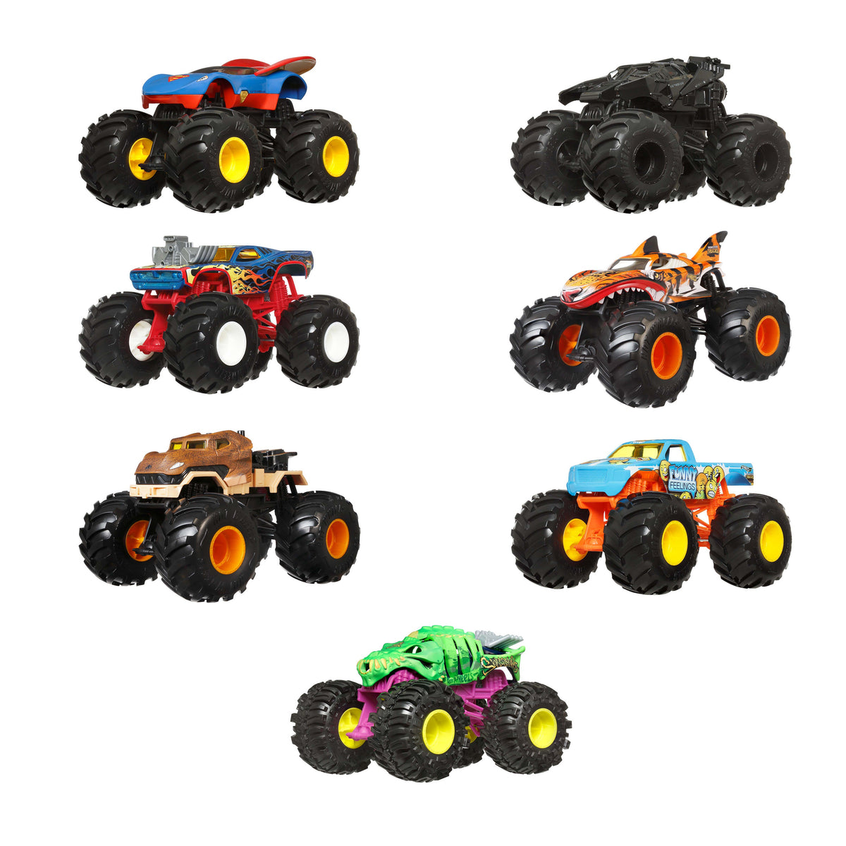 Hot Wheels Monster Trucks, Oversized Monster Truck in 1:24 Scale