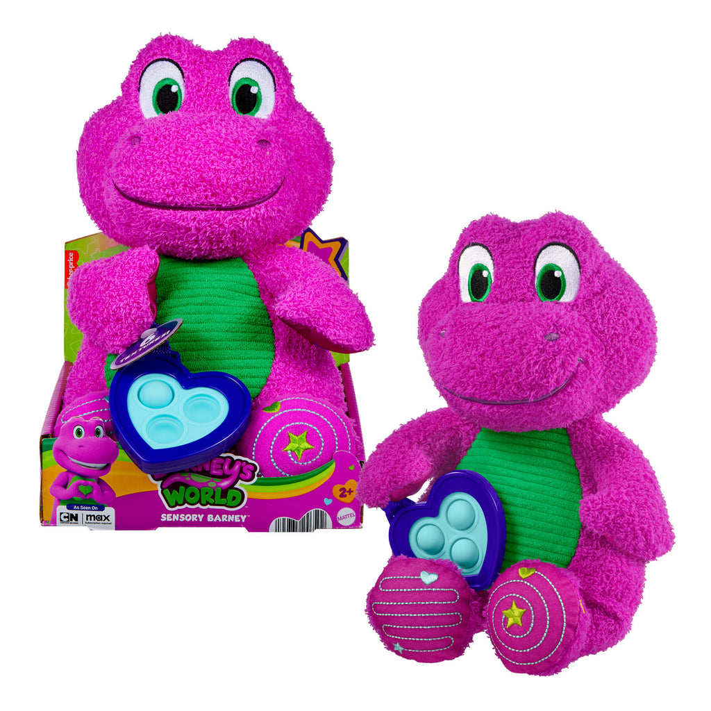 Jouet Sensoriel en Peluche Le Monde de Barney de Fisher-Price