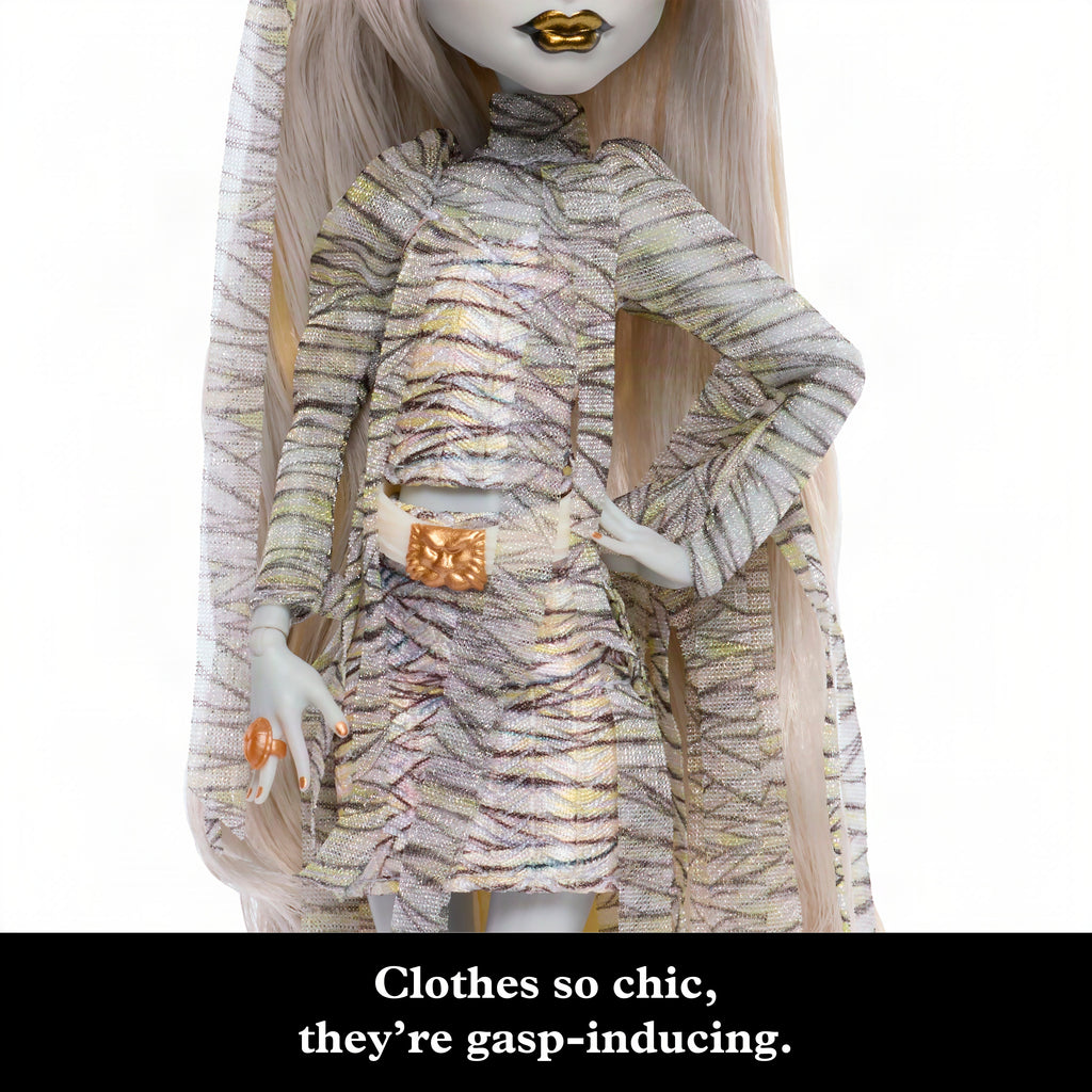 Monster High X Universal Monsters The Mummy Collector Doll With Wrap Dress & Sarcophagus Purse