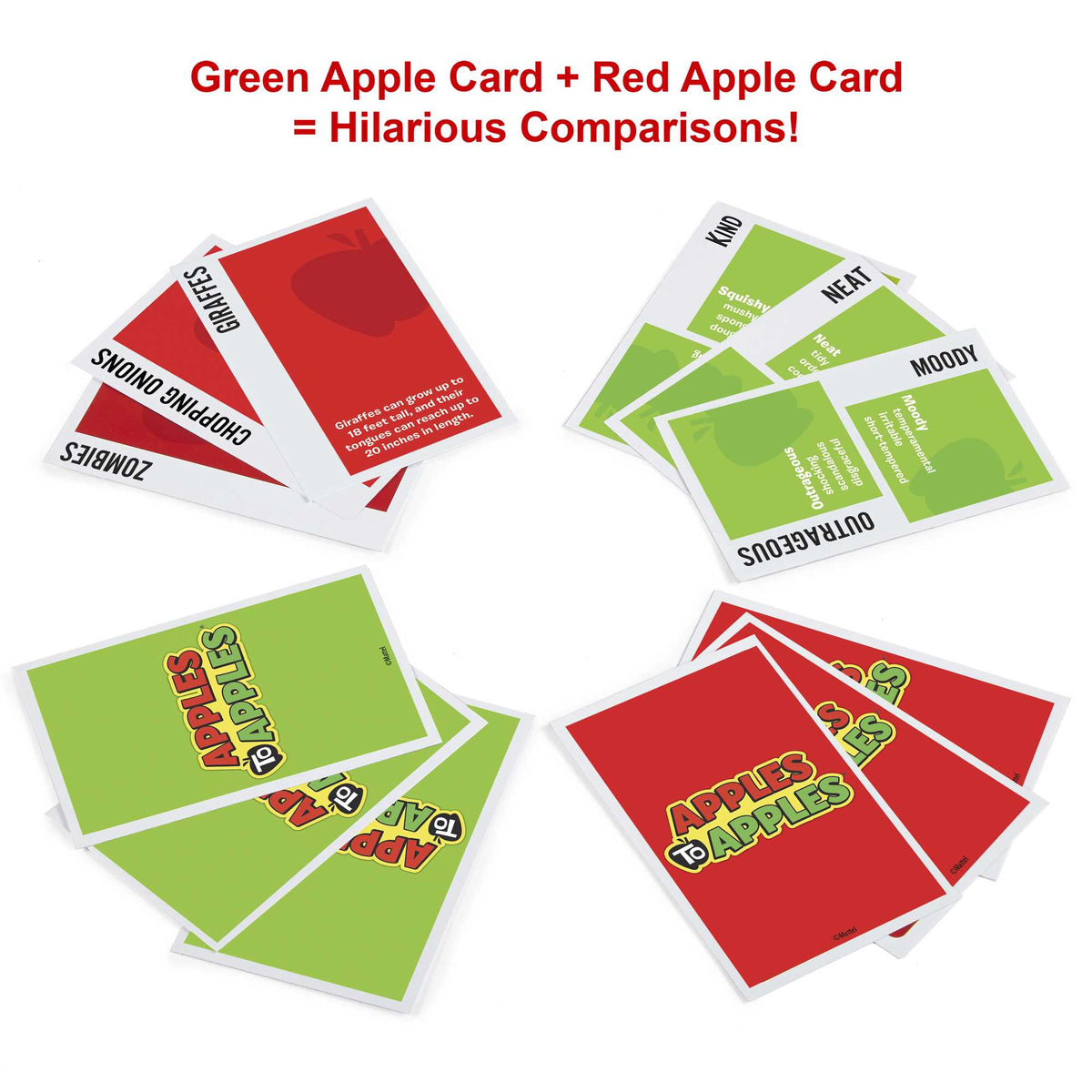 Apples To Apples Game Of Comparisons For Game Nights, Parties & Family Reunions