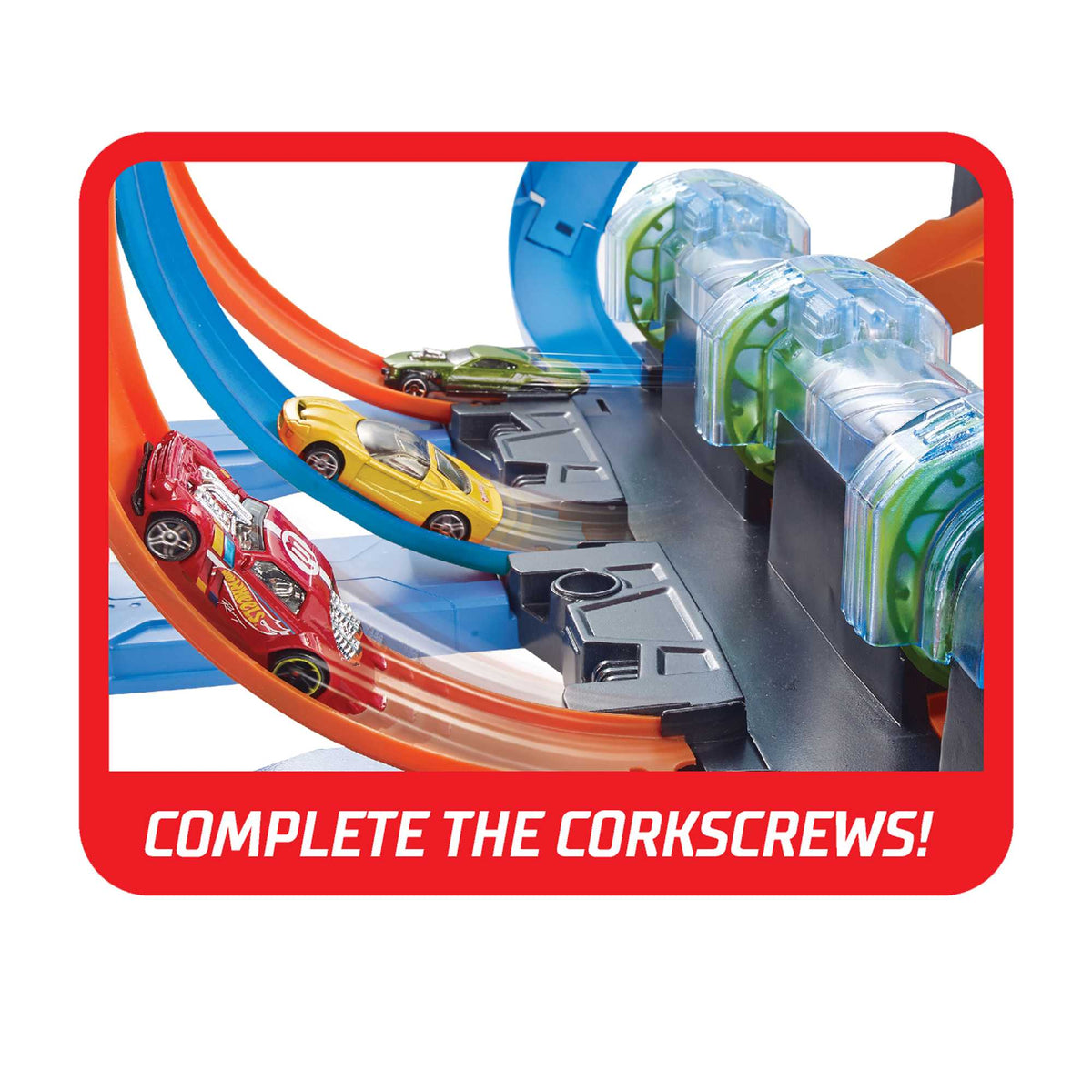 Hot Wheels Corkscrew Crash Track Set