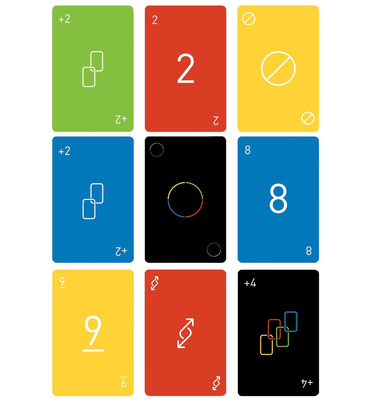 UNO Juego de Cartas Minimalista