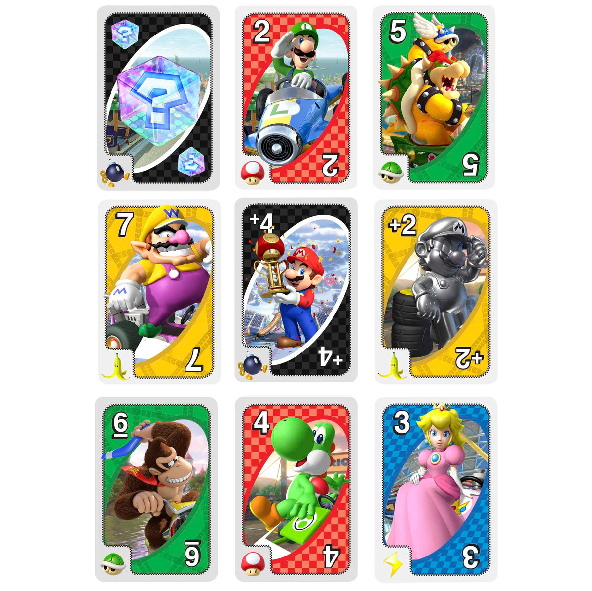 UNO Mario Kart Card Game With 112 Cards For Players 7 Years Old & Up