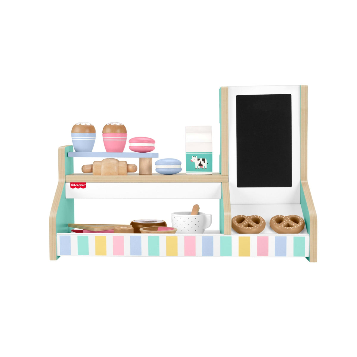 Fisher-Price®  Coffret Café en Bois, 20Éléments en Bois