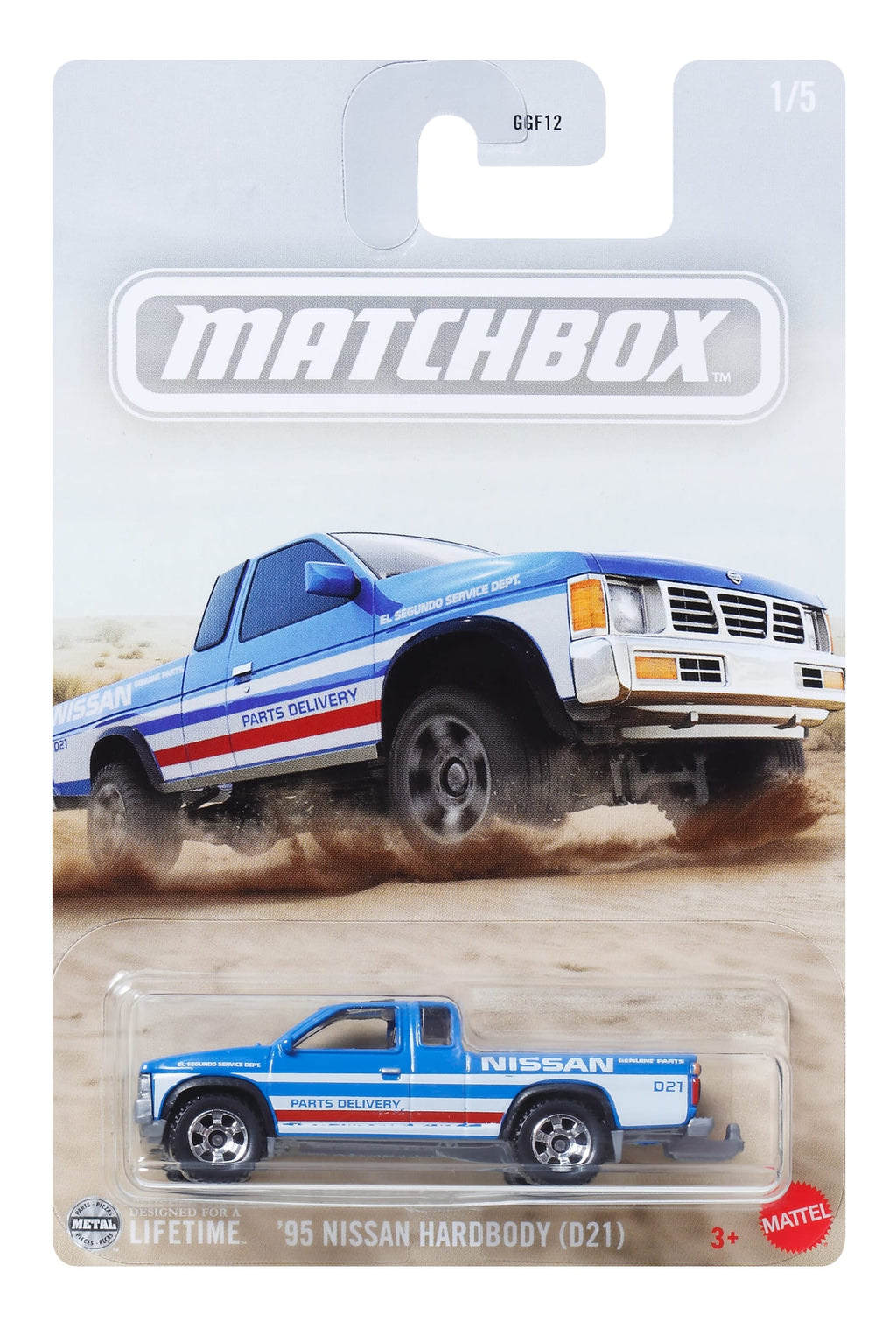 Matchbox Diecast Veículo de Brinquedo Nissan Hardbody Truck