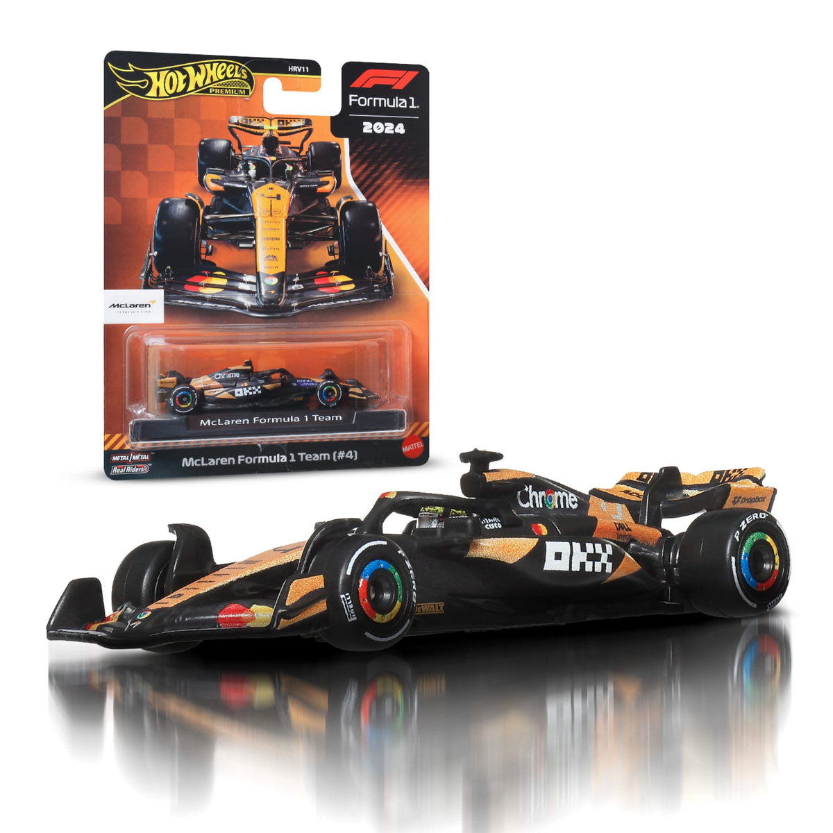 Hot Wheels Collector Veículo de Coleção Equipe McLaren Formula 1 Lando Norris