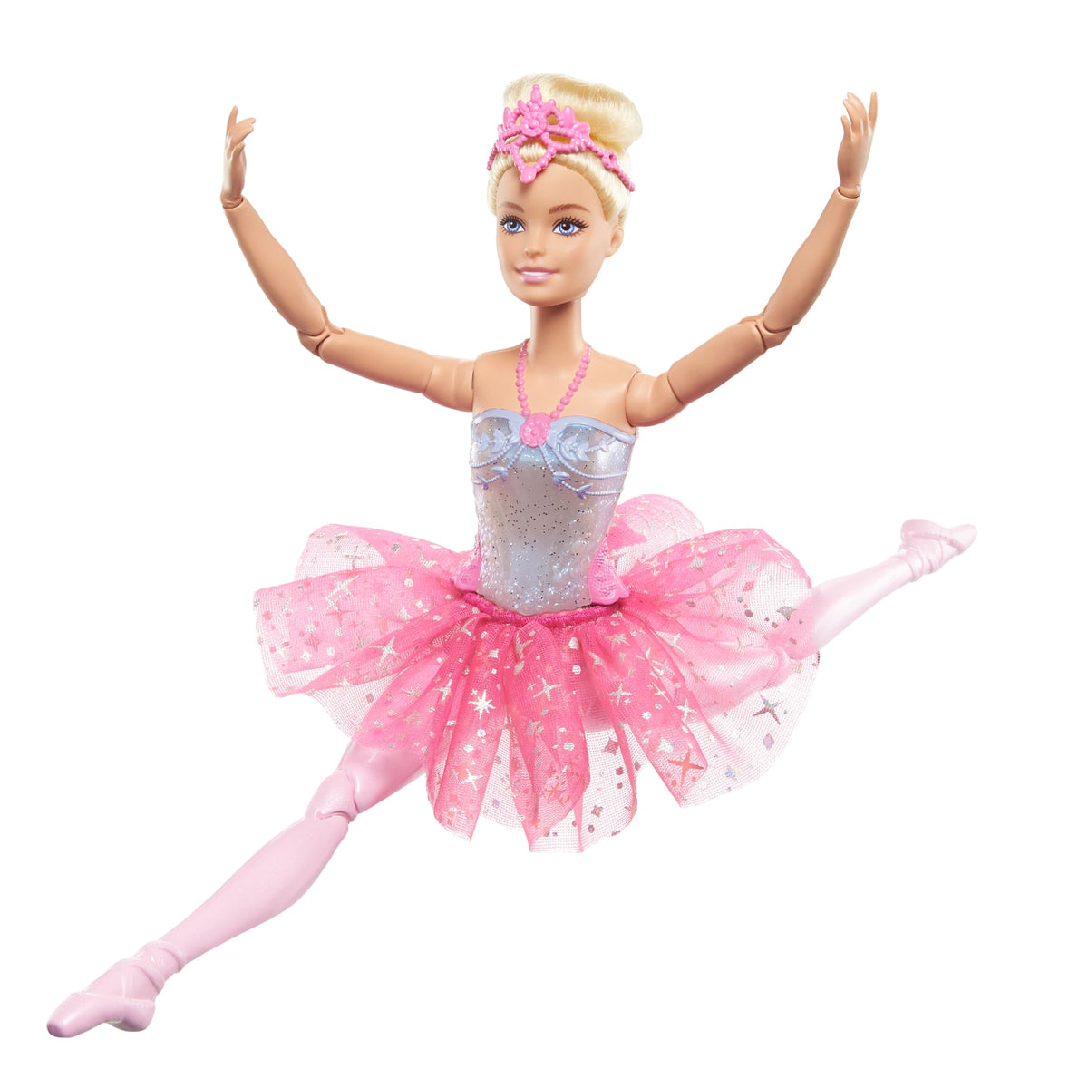 Barbie Fantasía Muñeca Bailarina Luces Brillantes Tutú Rosa