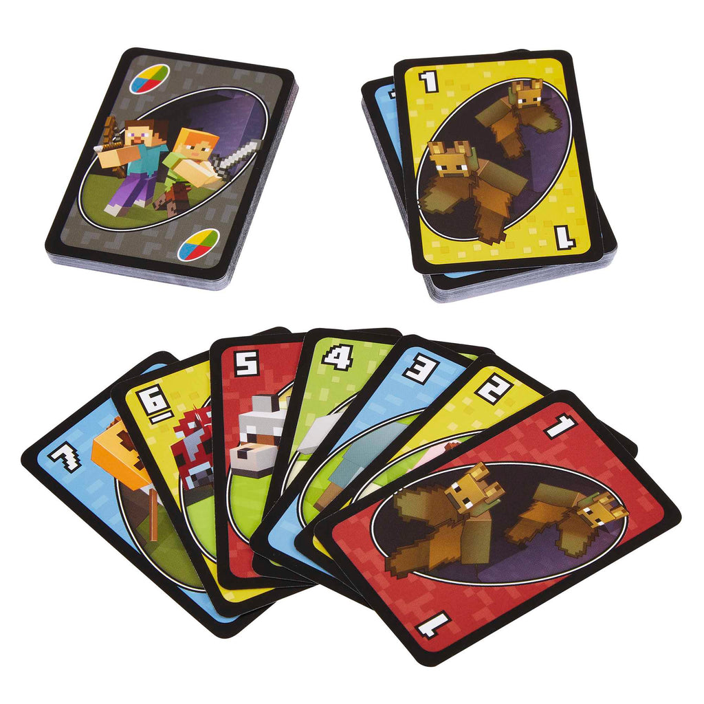 UNO Juego de Cartas Minecraft
