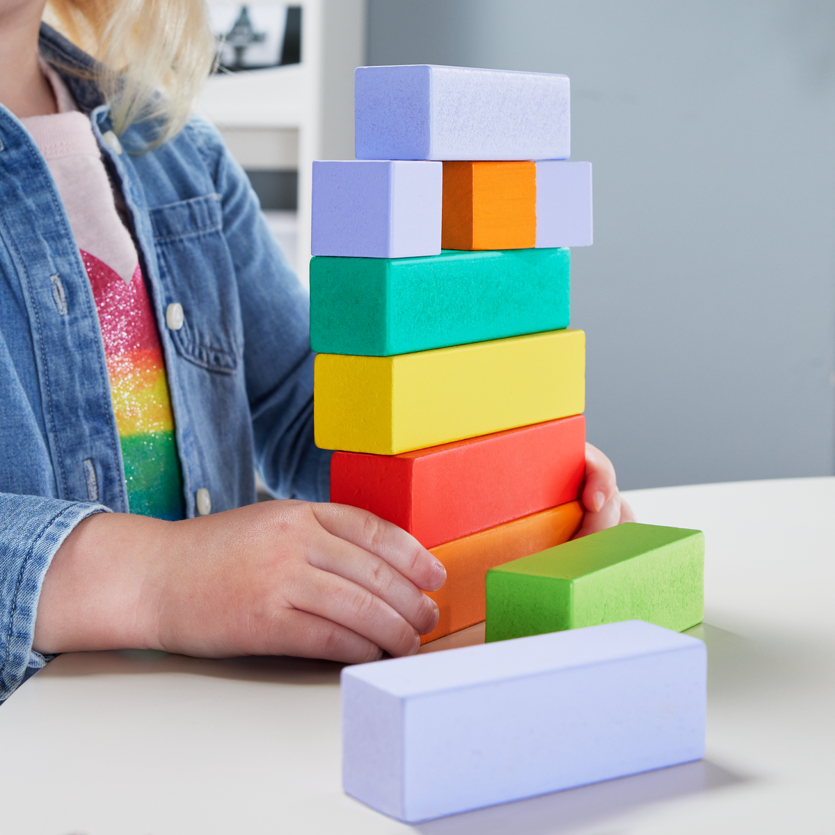 Fisher-Price Brinquedo para Bebês Pirâmide de Blocos de Madeira