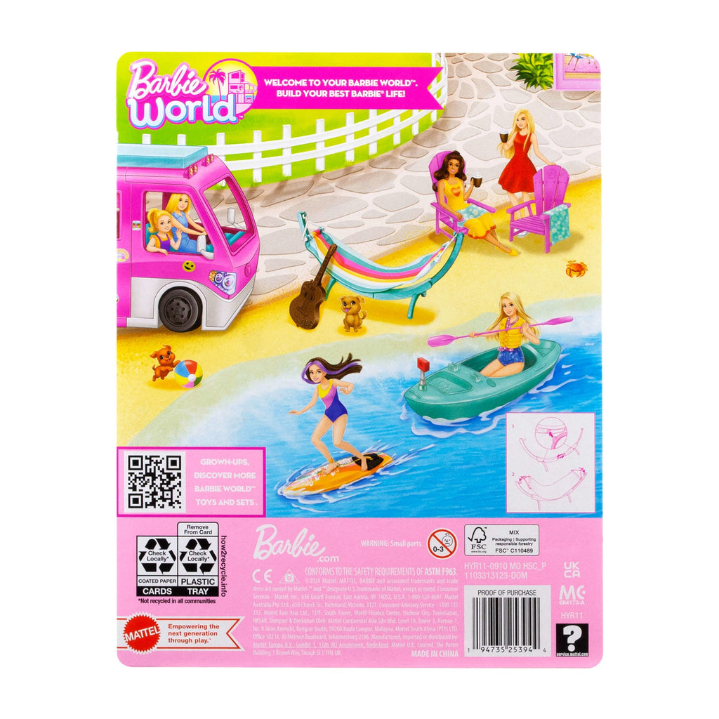 Barbie World™ Coffret de Jeu Avec Accessoires Vie en Hamac