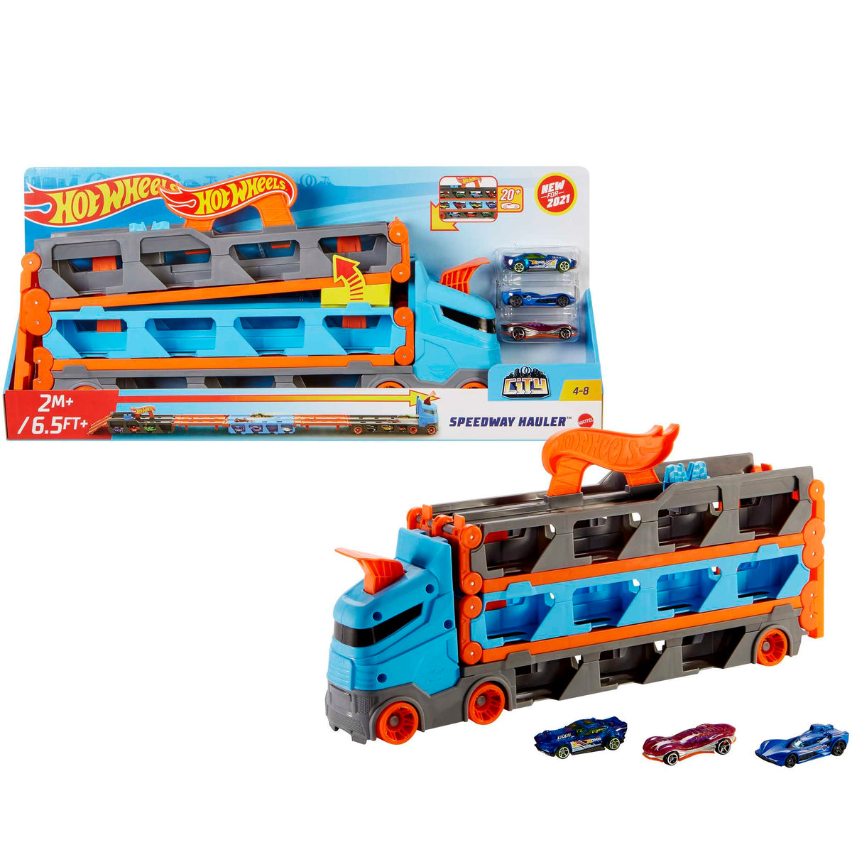 Hot Wheels City Pista de Juguete remolque speedway