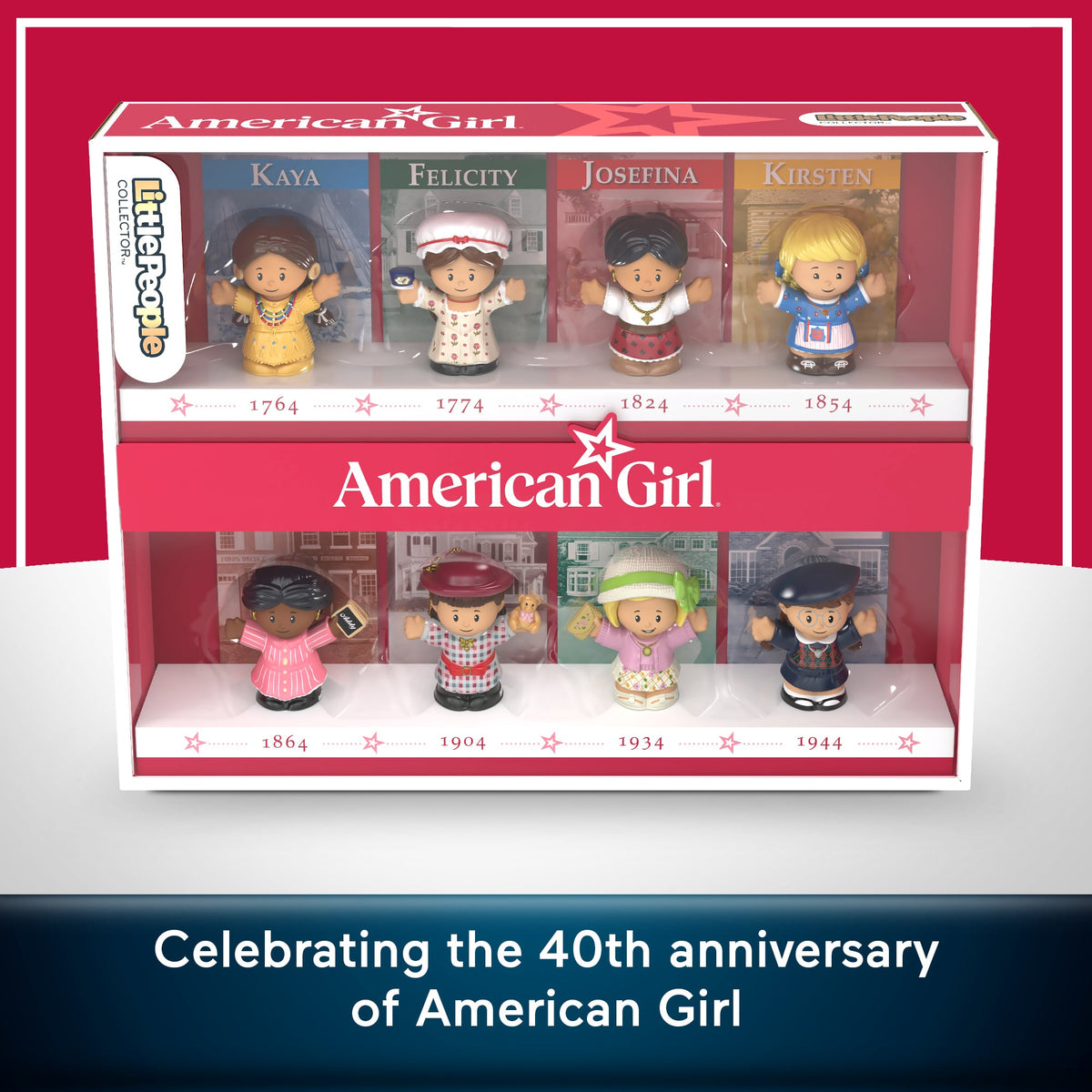 Little People Collector American Girl 40th Anniversary Special Edition Set For Fans, 8 Figures