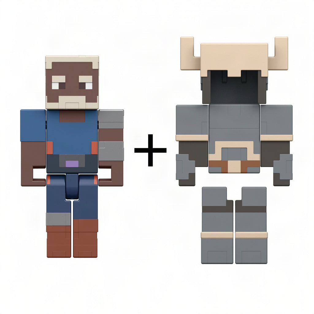 Minecraft Dungeons II Action Figures & Accessories Multipack, 3.25-inch Scale & Pixelated Design