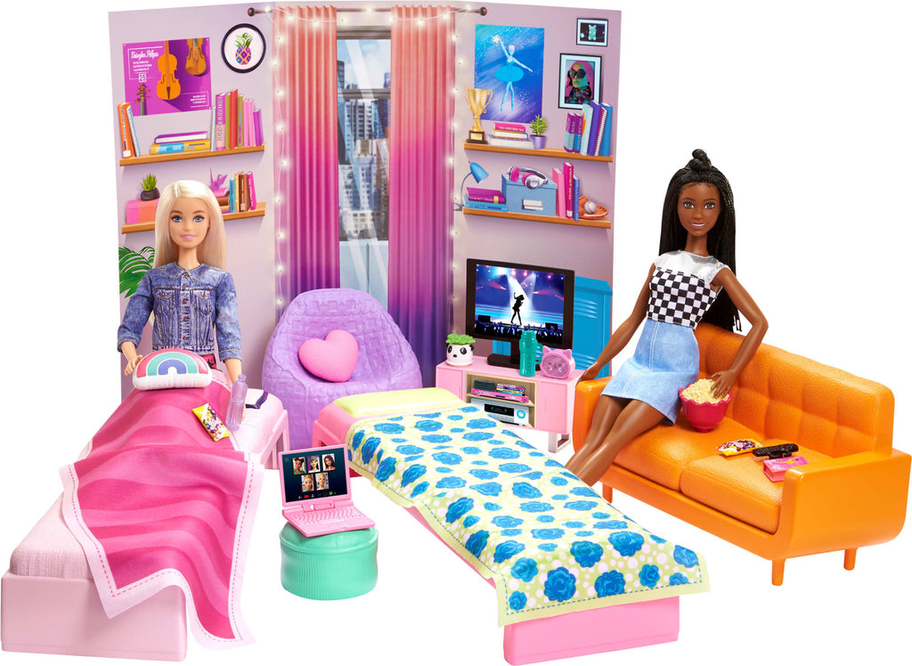 Barbie Grande Ville, Grands Rêves Coffret de Jeu Chambre D’Étudiantes