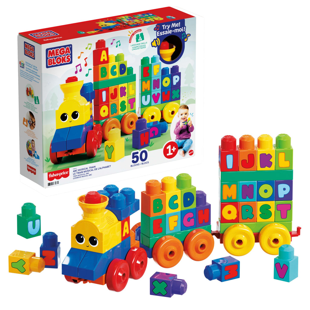 Mega Bloks Juguete de Construcción Abc Tren de Aprendizaje