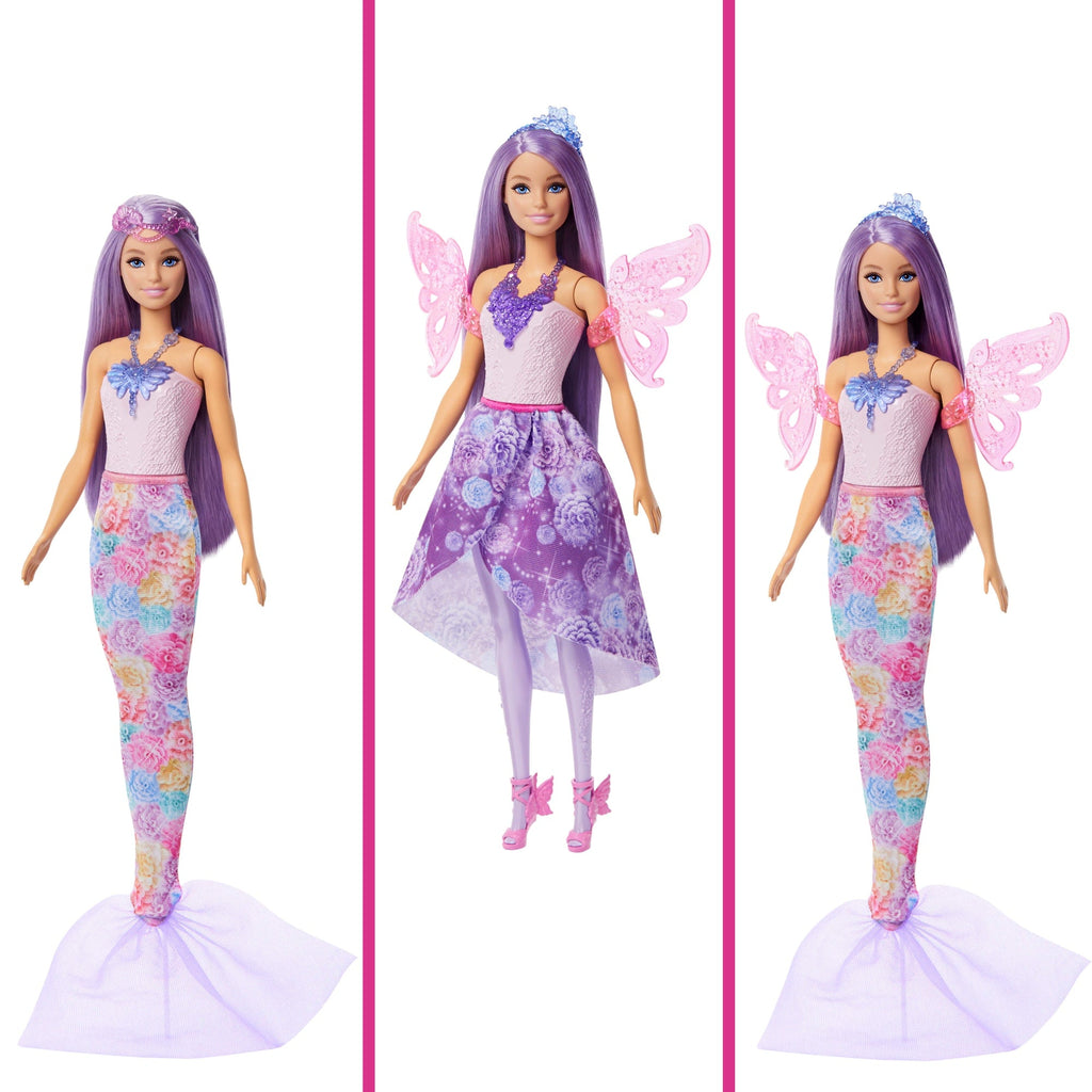 Barbie Muñeca Looks de Hada y Sirena