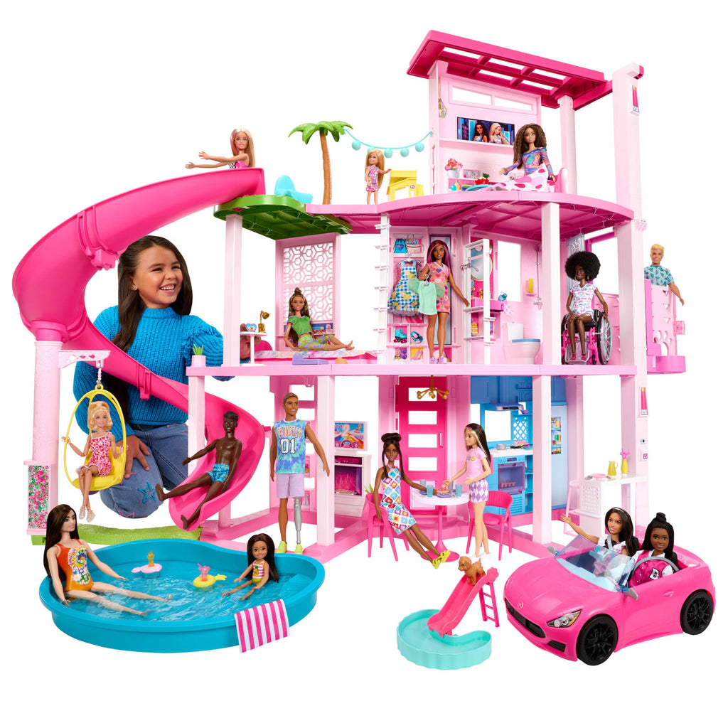 Barbie® Coffret de Jeu Maison de Rêve, 3 Étages, 75+ Éléments