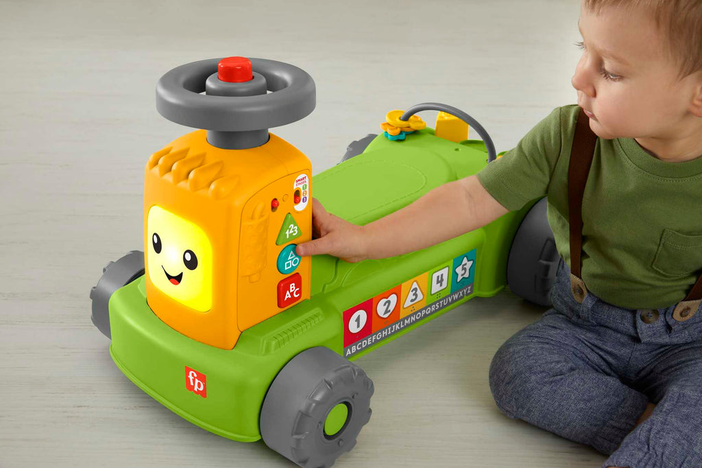Fisher-Price Rires et Éveil Tracteur de La Ferme Au Marché 4-en-1