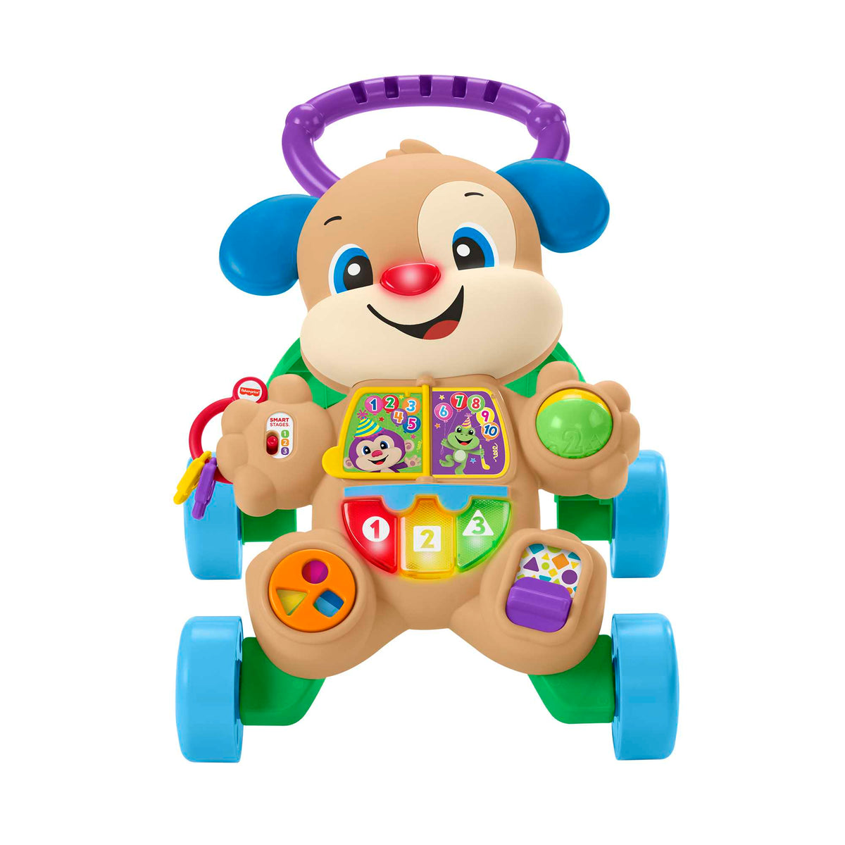 Fisher-Price Rires et Éveil Éveil Progressif Trotteur Éducatif Puppy Version Anglaise et Française