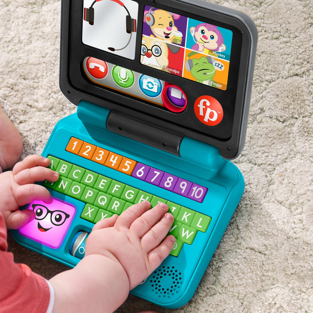 Fisher-Price Ríe y Aprende Juguete para Bebés Mi Primer Laptop De Aprendizaje