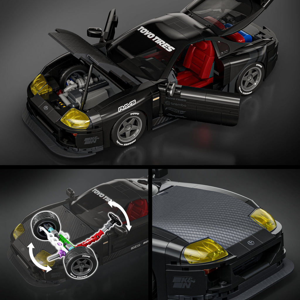 Mattel Brick Shop Hot Wheels Juguete de Construcción Elite '94 Toyota Supra MKIV