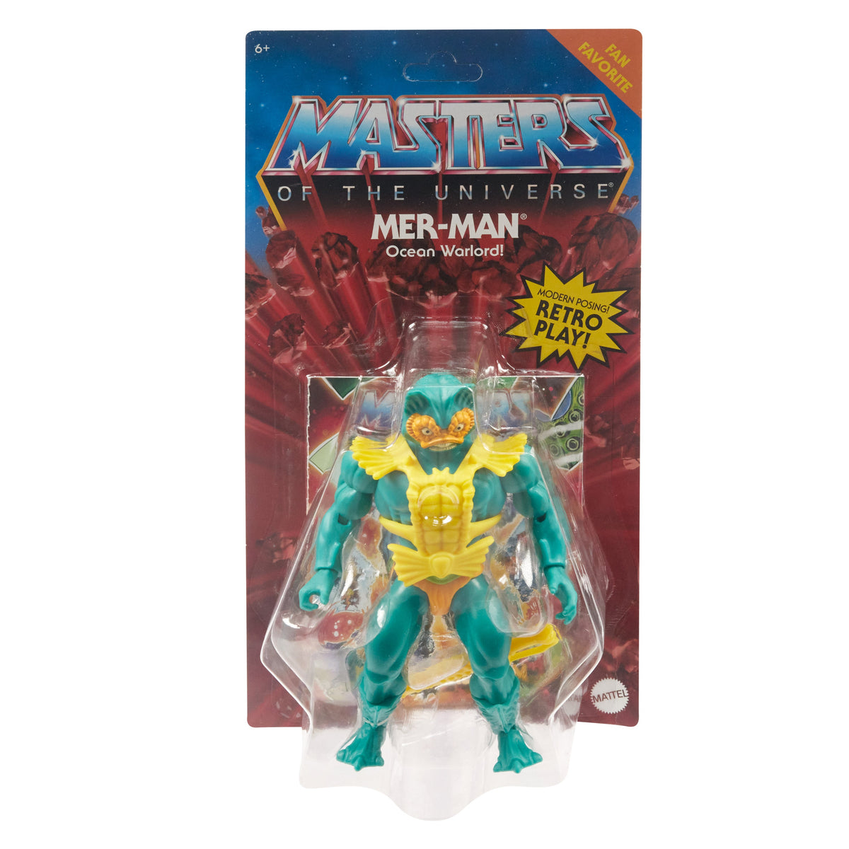 Masters Of The Universe Origins Action Figure Toy, Mer-Man Motu Ocean Villain