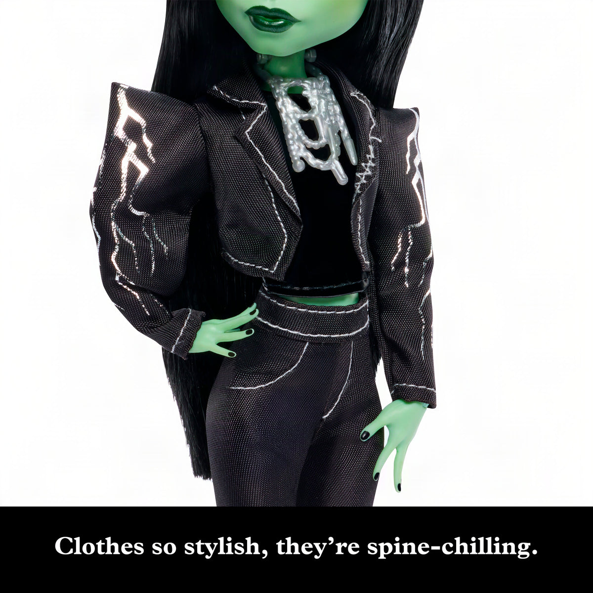 Monster High X Universal Monsters Frankenstein Collector Doll With Black Clothes & Windmill Purse