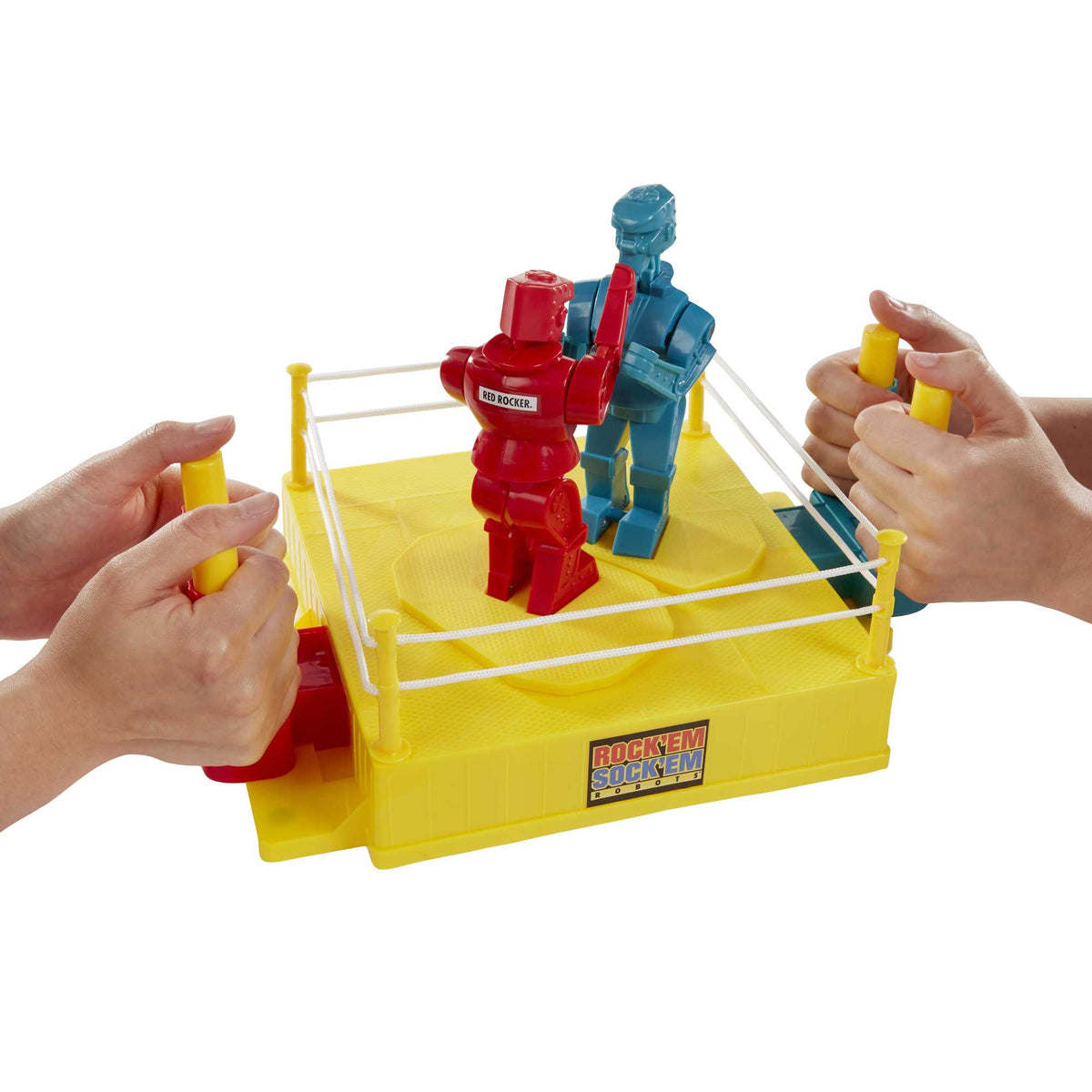 Rock 'Em Sock 'Em Robots Kids Game, Fighting Robots With Red Rocker & Blue Bomber