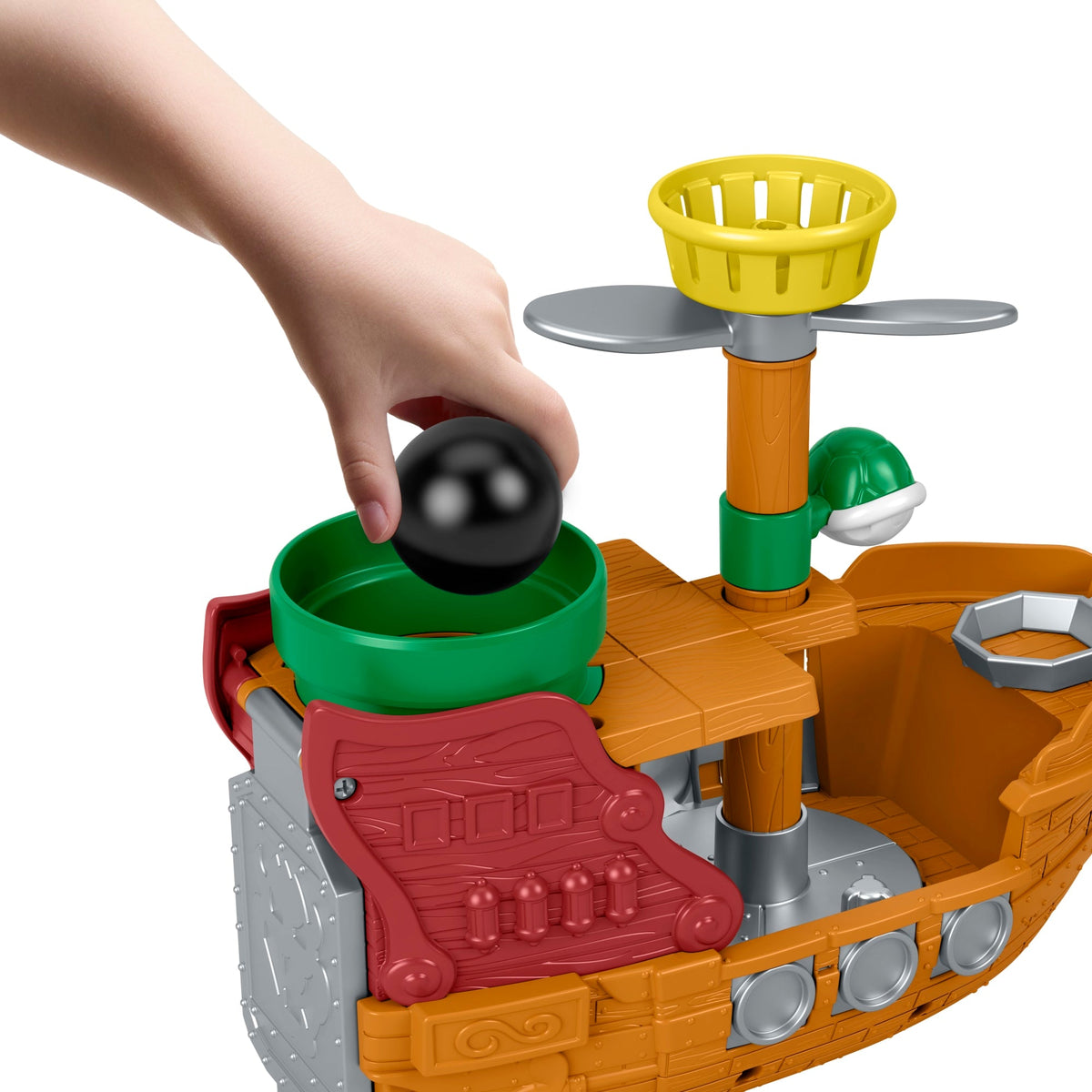 Fisher-Price-Coffret La Forteresse Volante de Bowser Little People