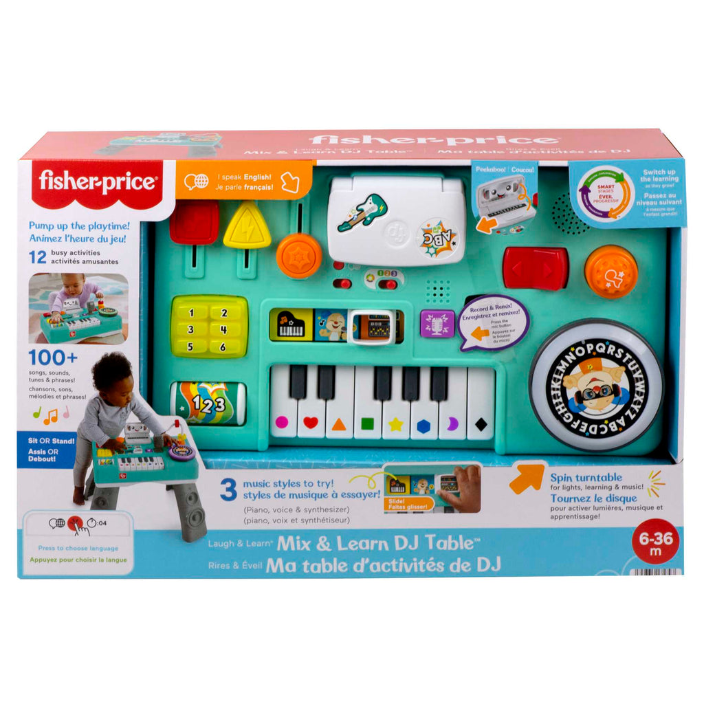 Fisher-Price Rires et Éveil Ma Table D’Activités de DJ, Multilingue